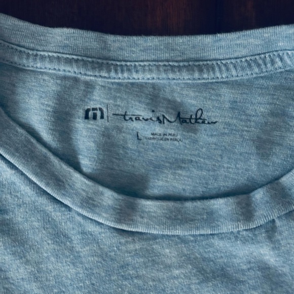 Travis Mathew Light Blue Men's Short Sleeve Tee Large - Picture 5 of 7